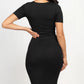 Ribbed Bodycon Midi Dress