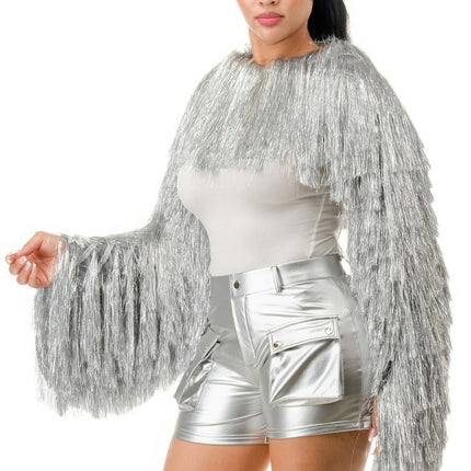 Metallic Tinsel Bolero