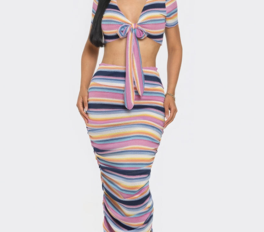 Color Me Mine Beach Sarong Skirt Set