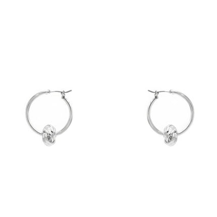 Knot Hoop Earring