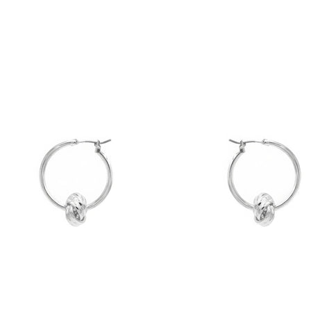 Knot Hoop Earring