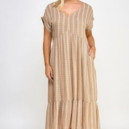 Boho Maxi Dress W/ Slip