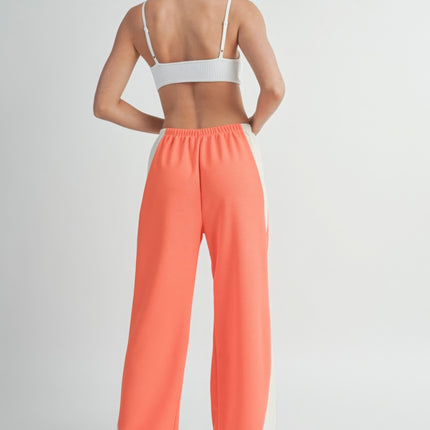 Two Toned Wide Leg Pants