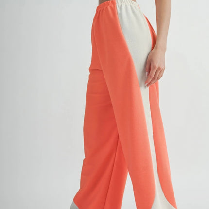 Two Toned Wide Leg Pants