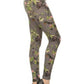 Floral Printed High Waisted Leggings With An Elastic Waist