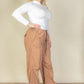 Plus Size Drawstring Waist Parachute Pants