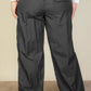 Plus Size Drawstring Waist Parachute Pants