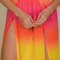 High Split Mesh Sheer Maxi Skirt