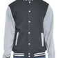 Men's Fleece Snap Button Varsity Jacket