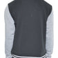 Men's Fleece Snap Button Varsity Jacket