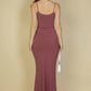 Ribbed Mermaid Hem Camisole Maxi Dress