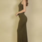 Ribbed Mermaid Hem Camisole Maxi Dress