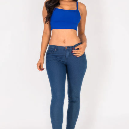 Ribbed Knit Cami Crop Top