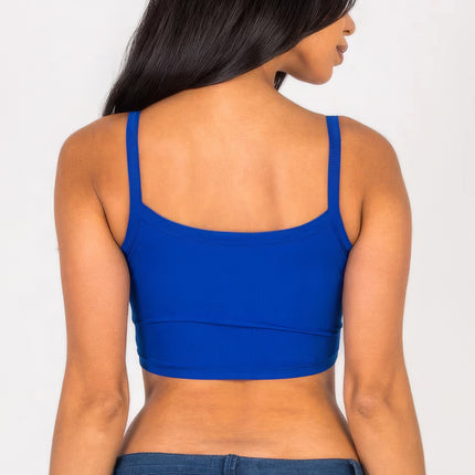 Ribbed Knit Cami Crop Top