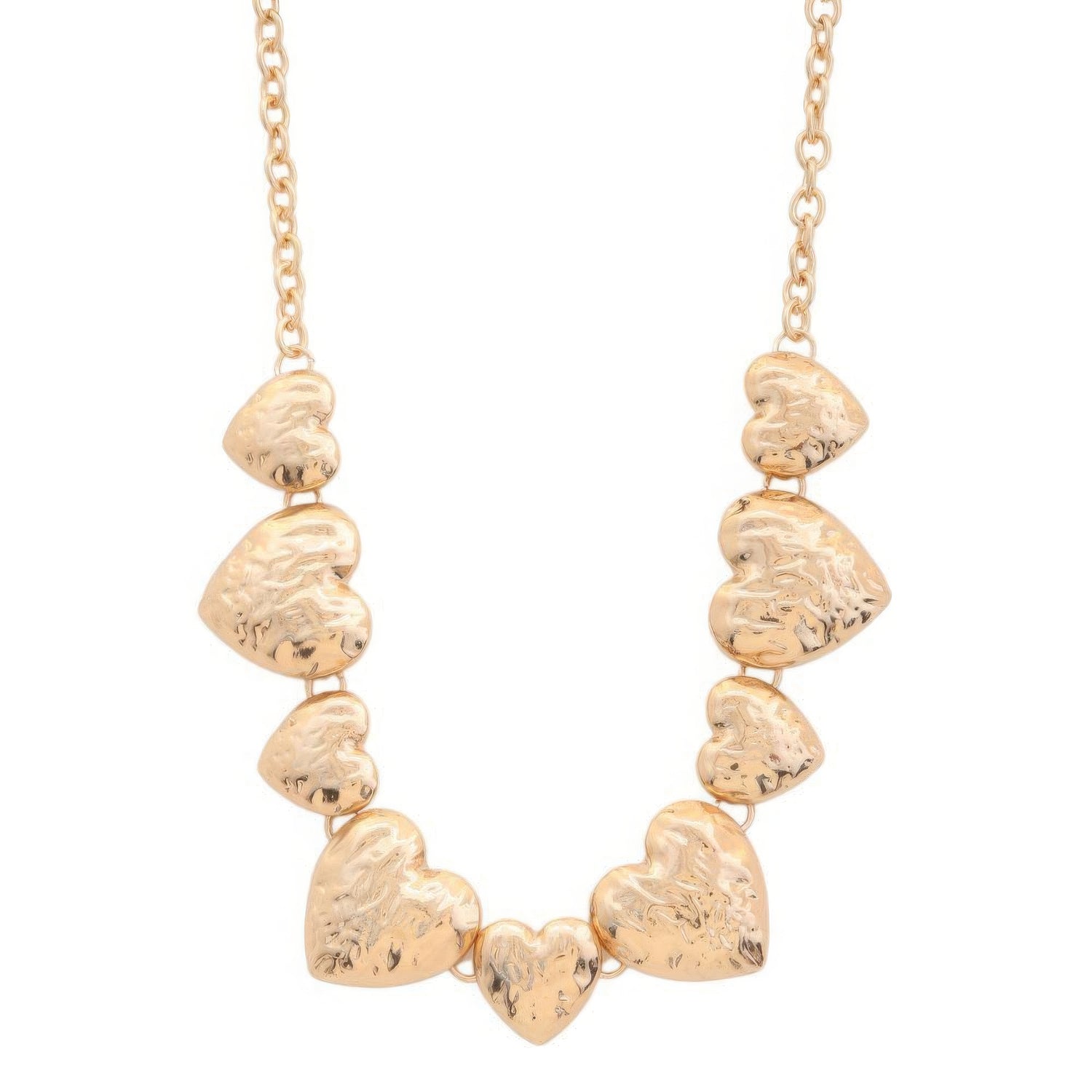Metal Chain Heart Necklace