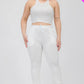 Plus Size Crop Tank Top & Ruched Pants Set