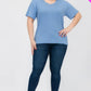 Plus Size Basic Short Sleeve T-shirt