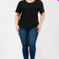 Plus Size Basic Short Sleeve T-shirt