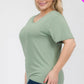 Plus Size Basic Short Sleeve T-shirt