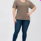 Plus Size Basic Short Sleeve T-shirt