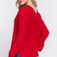 Long Slv Double V-neck Sweater