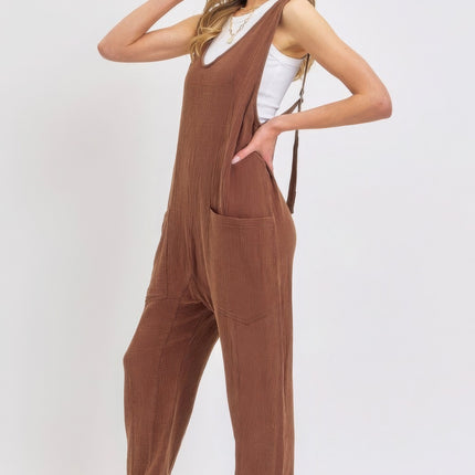 Mineral Washed Summer Jumpsuit