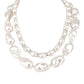 2 layered pearl necklace