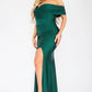 Plus off shoulder party maxi dress