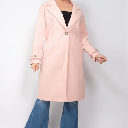 Collar pocketed coat