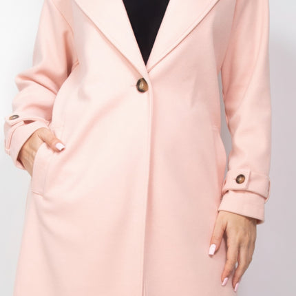 Collar pocketed coat