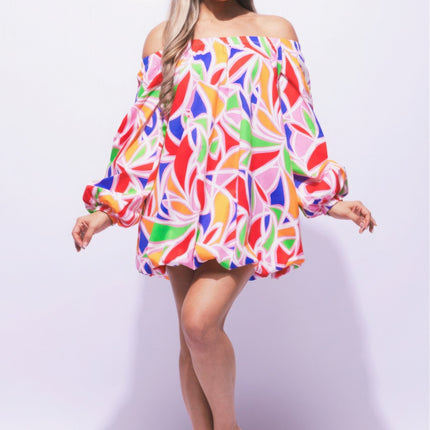 Off Shoulder Bubble Dress