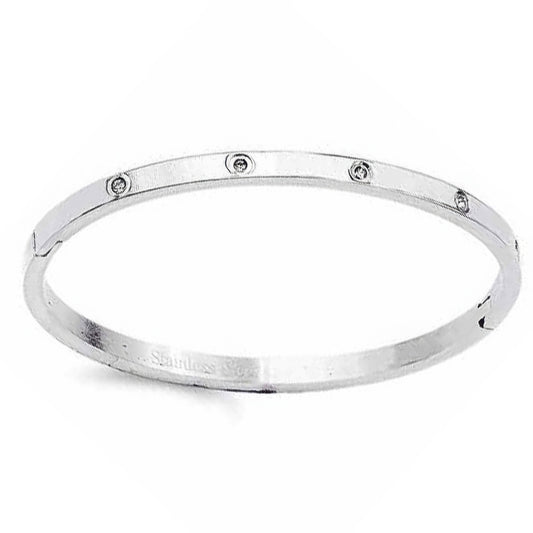 Stainless Steel Basic Metal Bracelet