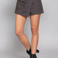 Waist Belted Cargo Skort