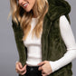 Hoodie Faux Fur Vest