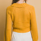 Short collard sweater