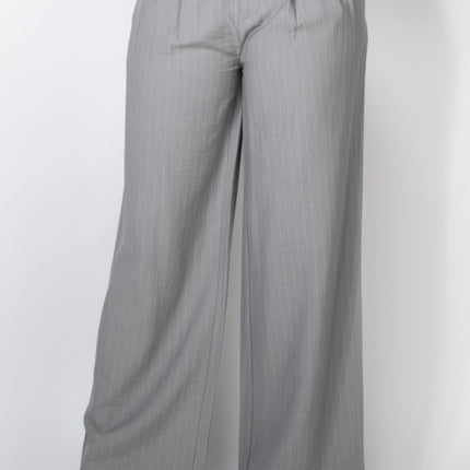 High-rise Stripe Wide Leg Pants