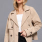 Double Breasted Short Trench Jacket