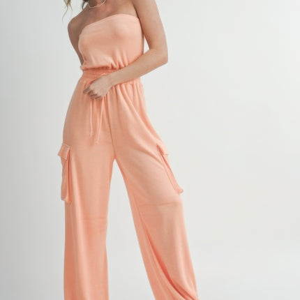 Tube Top  Jumpsuit Romper