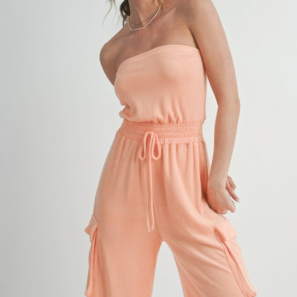 Tube Top  Jumpsuit Romper