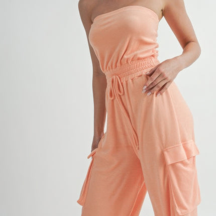 Tube Top  Jumpsuit Romper