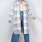 Plaid Buttoned Shacket Coat