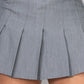 Pleated High-rise Zippered Skirt