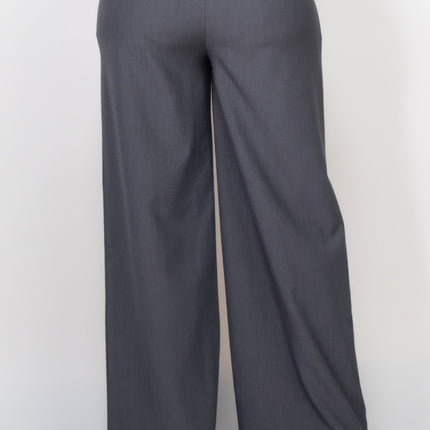 Pleated Double Waistband Pants