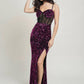 Cecily Teddy Velvet Corset Maxi Dress