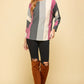 Striped Dolman Sleeves Top