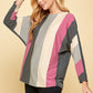 Striped Dolman Sleeves Top