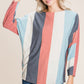 Striped Dolman Sleeves Top