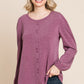 Solid Tr Spandex Long Sleeve Top