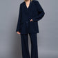 Long slv front button closure blazer