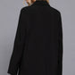 Long slv front button closure blazer